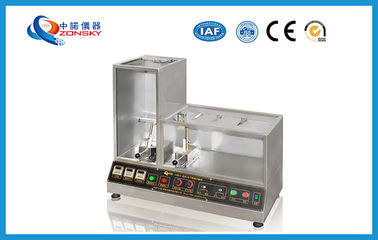China Vertical Horizontal Flammability Tester For PE / PVC Fire Resistance Test supplier