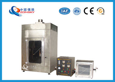 China Wire Flammability Testing Equipment For 45 Degree Burning Characteristics supplier