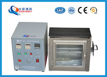 China 38 MM Flame Height Flammability Testing Equipment For Automobile Interior Material supplier