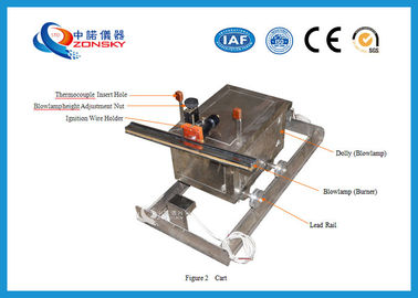 Movable FRLS Testing Instruments , Cable Integrity Flammability Testing Equipment supplier