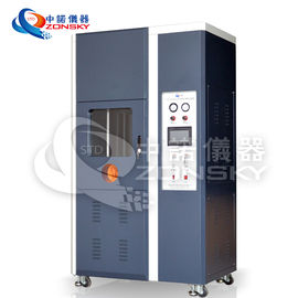 Vertical Single Wire And Cable Testing Equipment 170~190 MM Total Flame Height supplier