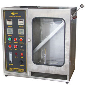 Textile Burning Behavior Testing Equipment / 45 Degrees Damaged Area and Ignition Times Test Machine supplier